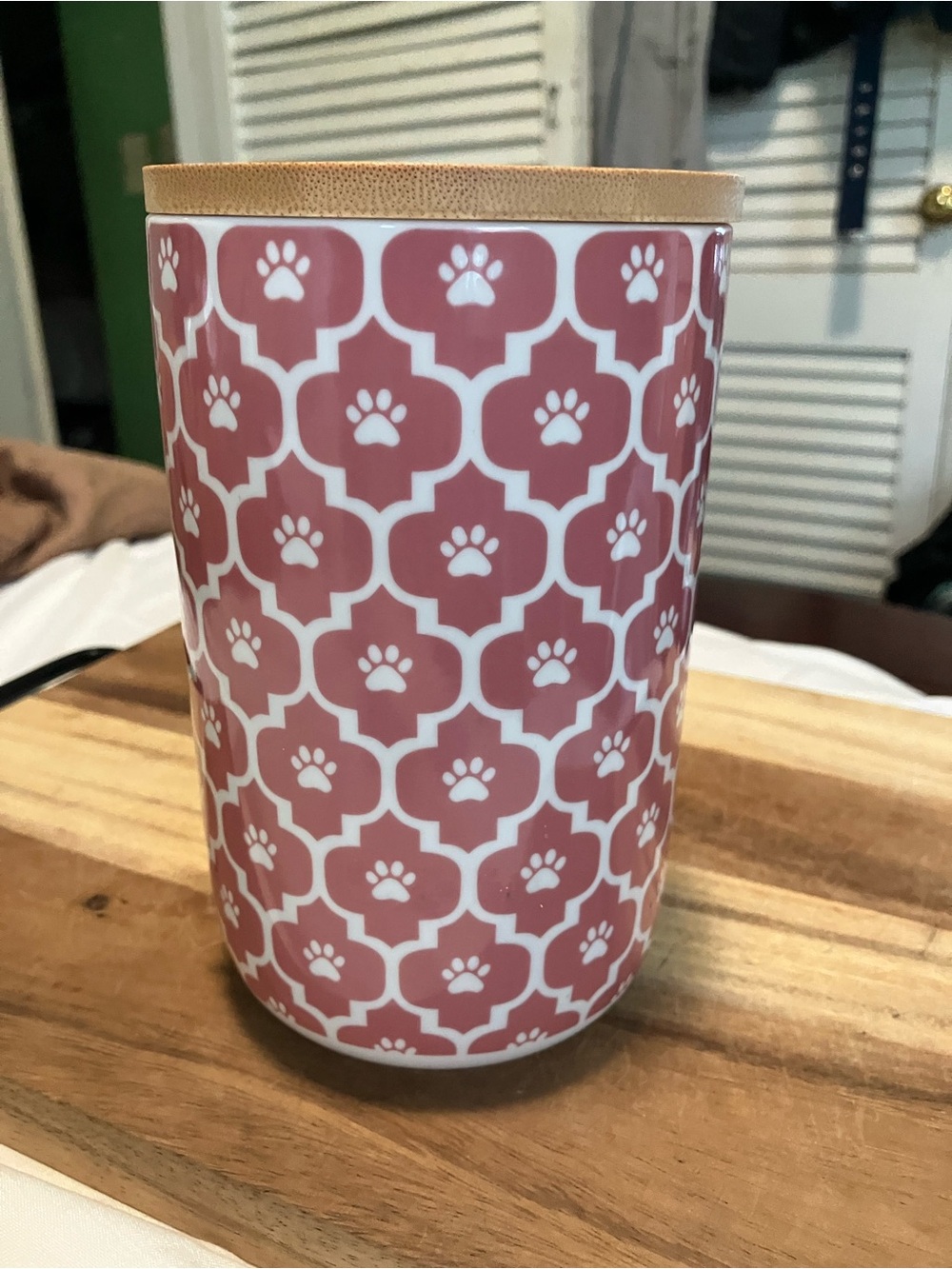 NWT Bone Dry Ceramic Pet Treat Canister